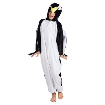 Boland Pinguin kostuum - onesie - zwart/wit - kinderen - carnaval