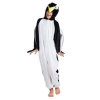 Boland Pinguin kostuum - onesie - zwart/wit - kinderen - carnaval
