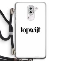 Topwijf Wit: Honor 6X Transparant Hoesje met koord