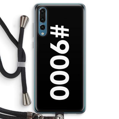 #9000: Huawei P20 Pro Transparant Hoesje met koord