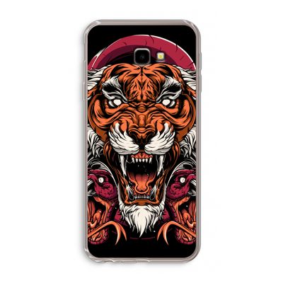 Tiger and Rattlesnakes: Samsung Galaxy J4 Plus Transparant Hoesje