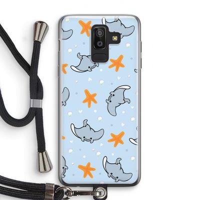 Manta: Samsung Galaxy J8 (2018) Transparant Hoesje met koord