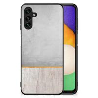 Samsung Galaxy A13 5G | A04s Houten Print Telefoonhoesje Wood Concrete