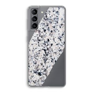 Gespikkelde marmer: Samsung Galaxy S21 Transparant Hoesje