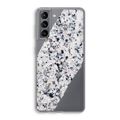 Gespikkelde marmer: Samsung Galaxy S21 Transparant Hoesje