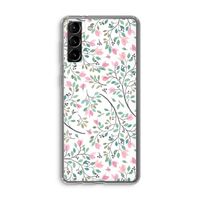 Sierlijke bloemen: Samsung Galaxy S21 Plus Transparant Hoesje Sierlijke bloemen: Samsung Galaxy S21 Plus Transparant Hoesje