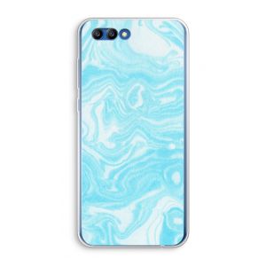 Waterverf blauw: Honor 10 Transparant Hoesje