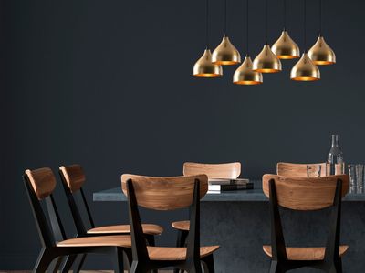 Hanglamp AXBRIDGE 7 lampen vintage
