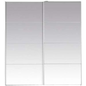 Schuifdeurkast Verona - spiegel - 200x182x64 cm - Leen Bakker