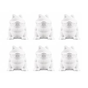 6x Hobby/DIY piepschuim kikkers 13 cm