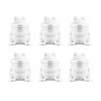 6x Hobby/DIY piepschuim kikkers 13 cm 6x Hobby/DIY piepschuim kikkers 13 cm