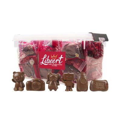 Libeert chocoladefiguren speelgoed van de Kerstman - 40 stuks (15g) -