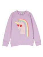 Stella McCartney Kids sweat à imprimé licorne - Violet - thumbnail