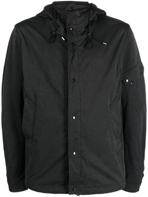 Ten C veste en coton à capuche - Noir