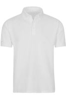 TRIGEMA Business Comfort Fit Polo shirt wit, Effen