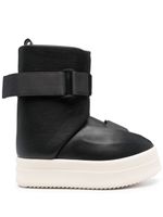 Rick Owens bottines en cuir à boucles - Noir