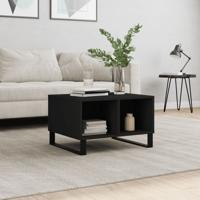 Salontafel 60x50x36,5 cm bewerkt hout zwart