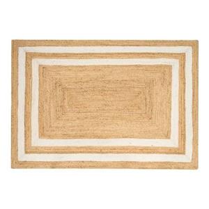 Beliani - GEMEREK- Vloerkleed - Beige - 160 x 230 cm - Jute