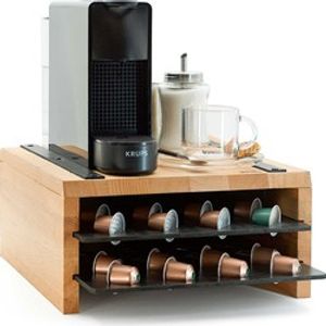 Industrial Living Capsulehouder Nespresso Cups - Koffie Cup Houder Met Lade - 48 Capsules - Hout