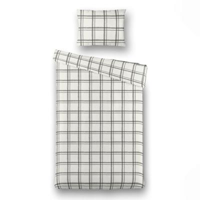 Dekbedovertrek Katoen John Eenpersoons (140x200 Cm) Meerkleurig Katoen Ruiten Origins - Overtrek - 140x200 Cm (Eenpersoons) - Origins - Dekbed-Discounter.nl