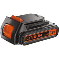 BLACK+DECKER 18v 1.5ah lithium ion accu bl1518-xj oplaadbare batterij (zwart/oranje)