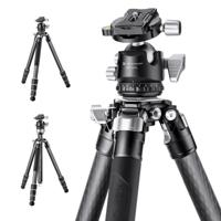 K&F Concept Heavy Duty Statief X284C2 carbon 157cm - professioneel driebeen statief met 10-laags carbon poten en balhoofd