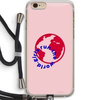 Run The World: iPhone 6 PLUS / 6S PLUS Transparant Hoesje met koord