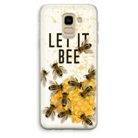Let it bee: Samsung Galaxy J6 (2018) Transparant Hoesje - thumbnail