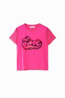 T-shirt met graffiti en Love - RED - M T-shirt met graffiti en Love - RED - M