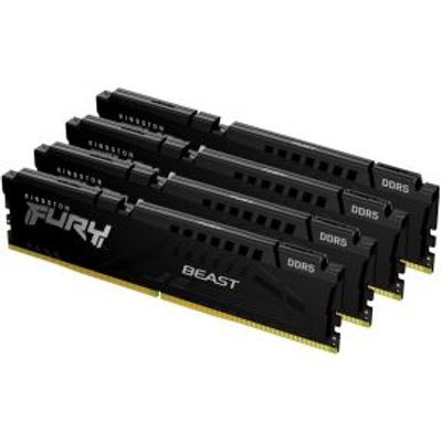 Kingston Technology FURY Beast Black XMP geheugenmodule 64 GB 4 x 16 GB DDR5 5200 MHz Kingston Technology FURY Beast Black XMP geheugenmodule 64 GB 4 x 16 GB DDR5 5200 MHz