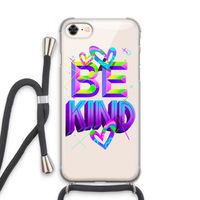 Be Kind: iPhone 8 Transparant Hoesje met koord