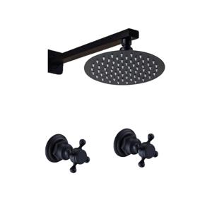 Inbouw douche-set olie brons