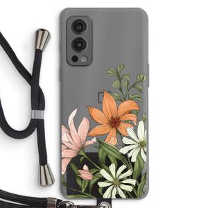 Floral bouquet: OnePlus Nord 2 5G Transparant Hoesje met koord