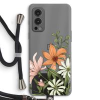 Floral bouquet: OnePlus Nord 2 5G Transparant Hoesje met koord