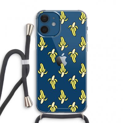 Bananas: iPhone 12 mini Transparant Hoesje met koord
