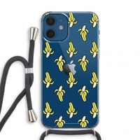 Bananas: iPhone 12 mini Transparant Hoesje met koord
