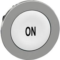 Schneider Electric ZB4FA141 ZB4FA141 Plat, Terugstelbaar (Ø) 30.5 mm ON Chroom, Wit 1 stuk(s)