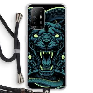 Cougar and Vipers: Oppo A94 5G Transparant Hoesje met koord