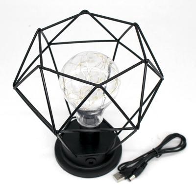 Minimalistische koperen lamp slaapkamer huis smeedijzeren tafel lamp specificatie: USB