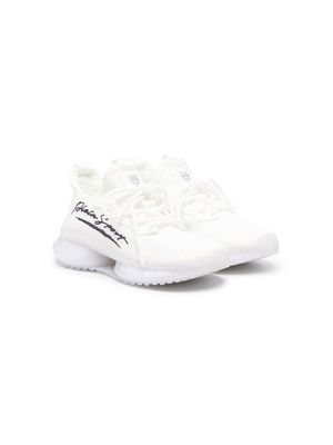 Plein Sport baskets lacées à logo imprimé - Blanc
