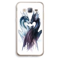 Yin Yang Dragons: Samsung Galaxy J3 (2016) Transparant Hoesje