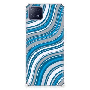 OPPO A53 5G | OPPO A73 5G TPU bumper Waves Blue