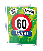 Raambord 60 Jaar Verjaardag (60x45cm)