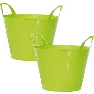 Prosperplast Flexibele Emmer - 3x - 15 liter - groen - wasmand - kuip