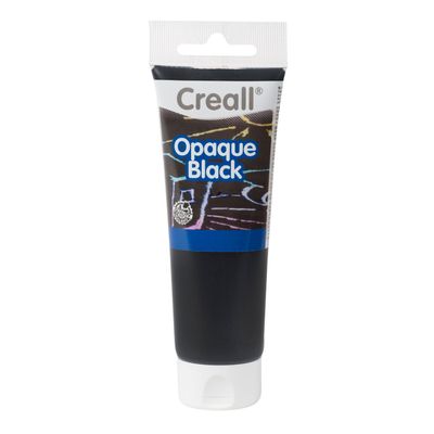 Creall opaque verf zwart, 120ml