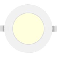 LED Downlight Pro Rond Inbouw 4W - Warm Wit 3000K - Mat Wit Kunststof - Ø98mm
