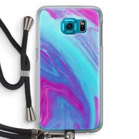 Zweverige regenboog: Samsung Galaxy S6 Transparant Hoesje met koord