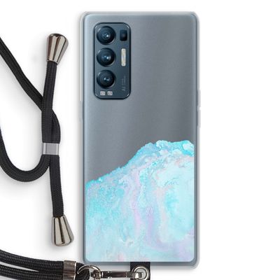 Fantasie pastel: Oppo Find X3 Neo Transparant Hoesje met koord