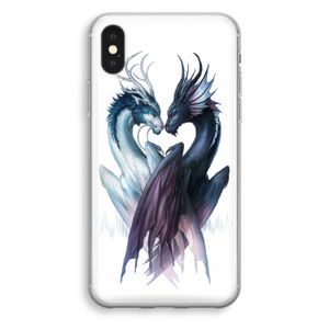 Yin Yang Dragons: iPhone XS Transparant Hoesje