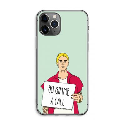 Gimme a call: iPhone 11 Pro Max Transparant Hoesje